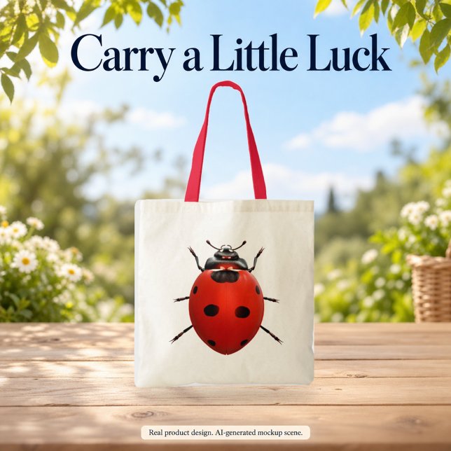 Bolsa Tote Joaninha Sortuda (Criador carregado)