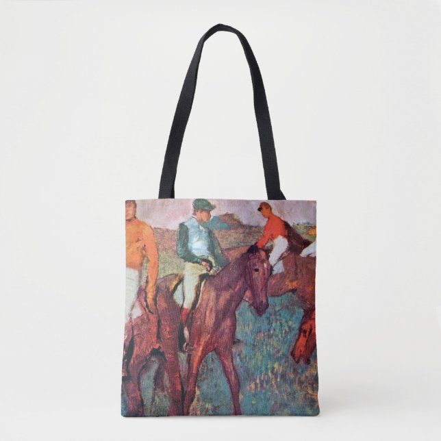 Bolsa Tote Jockey e Horse, Edgar Degas (Frente)