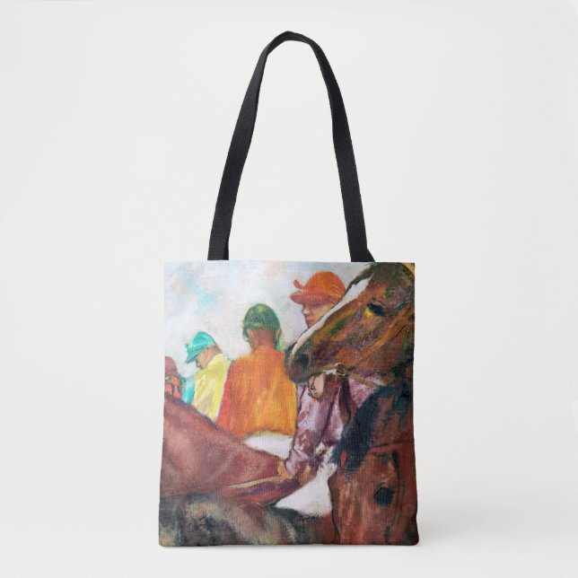 Bolsa Tote Jockey e Horse, Edgar Degas (Frente)