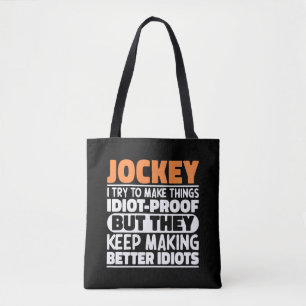Bolsa Tote Jockey Tento Fazer Coisas Engraçadas Dizendo Jocke