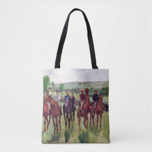 Bolsa Tote Jockeys e Race Horses, Edgar Degas