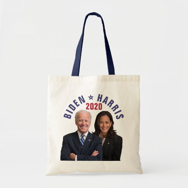 Bolsa Tote Joe Biden Kamala Harris 2020 Presidente Vice Fotos (Frente)