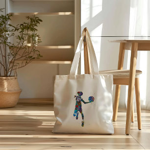 Bolsa Tote Jogador de Basquete Adolescente