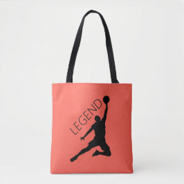 Bolsa Tote Jogador de Basquete Silhout