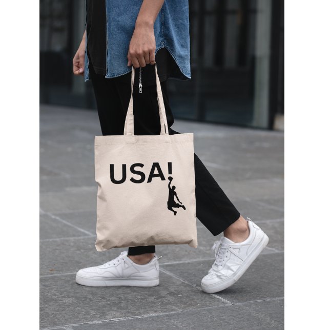 Bolsa Tote jogador de basquetebol americano (Criador carregado)