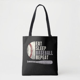 Bolsa Tote Jogador de beisebol Engraçado Reproduza Repetições