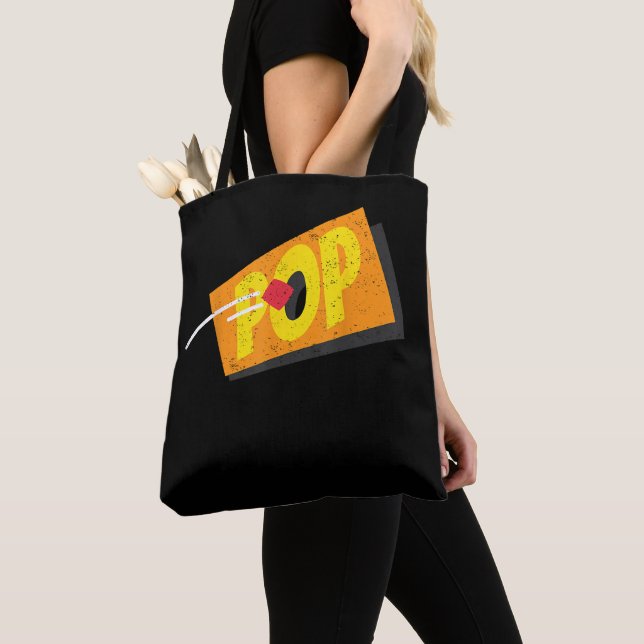 Bolsa Tote Jogador de Cornhole Cornhole Pop  (Close Up)