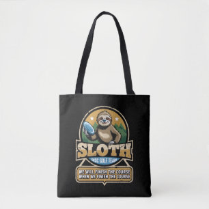 Bolsa Tote Jogador de Disco Engraçado Preguiça Jogador de Gol