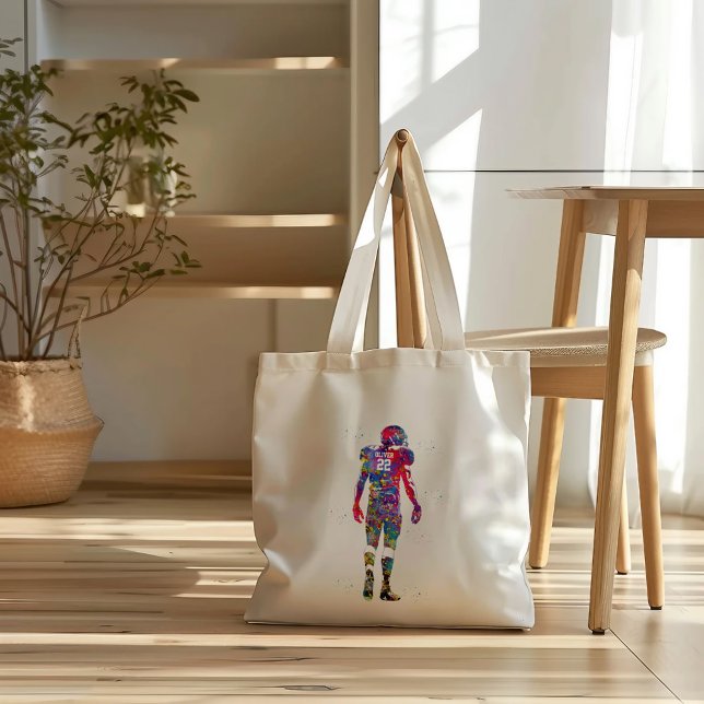 Bolsa Tote Jogador de Futebol Americano (Criador carregado)