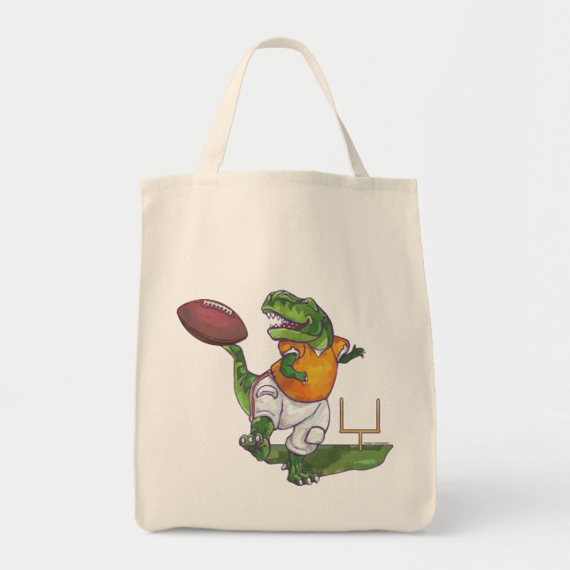 Bolsa Tote Jogador de futebol do Dino (Frente)