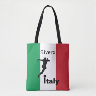 Bolsa Tote Jogador de futebol, Itália personalizável