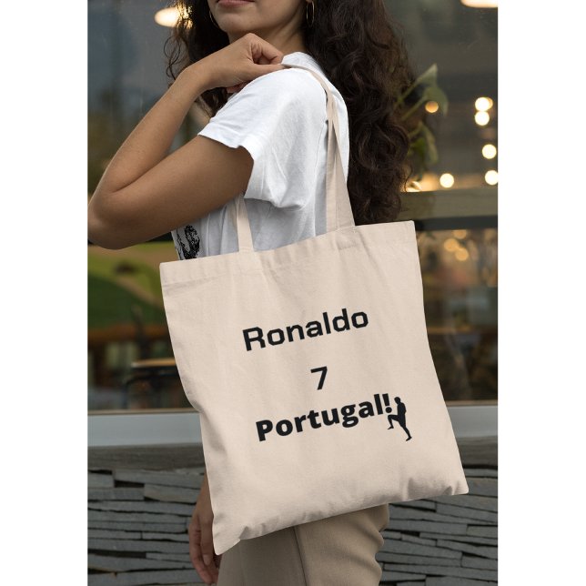 Bolsa Tote Jogador de Futebol Português personalizável (Criador carregado)