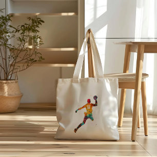 Bolsa Tote Jogador de Handebol Colorido