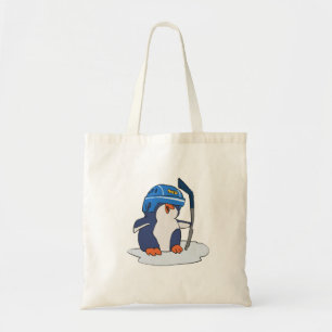Bolsa Tote Jogador de hóquei de pinguins  escolher cor de fu