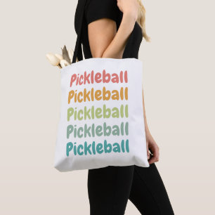 Bolsa Tote Jogador de Pickleball Retro Pickleball