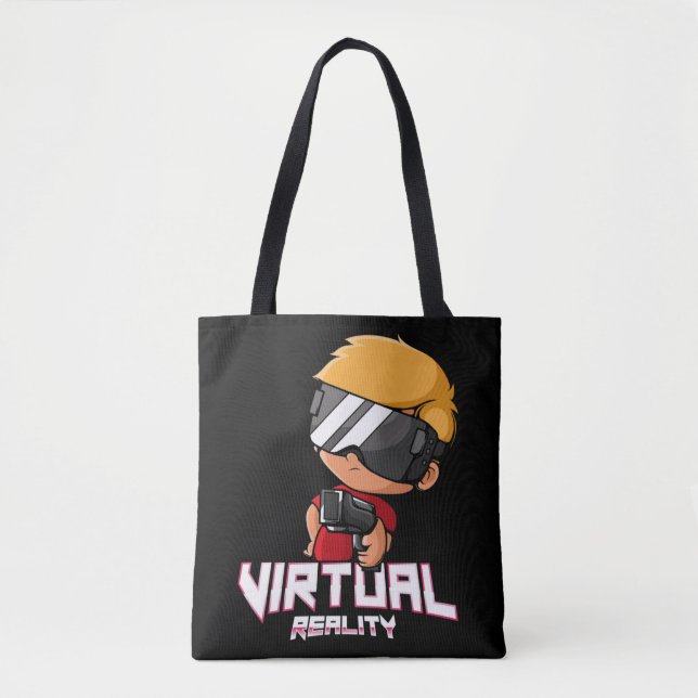 Bolsa Tote Jogador de realidade virtual (Frente)