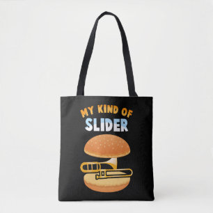 Bolsa Tote Jogador de Trombone Engraçado Trombonista Musicis