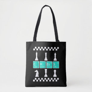 Bolsa Tote Jogador de xadrez Lover Mesa Periódica Homens Pres