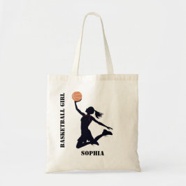 Bolsa Tote Jogadora de basquete, Aniversário de Basquete