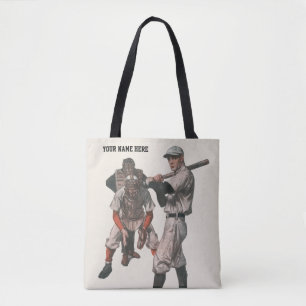 Bolsa Tote Jogadores de Beisebol Esportivo Antigo