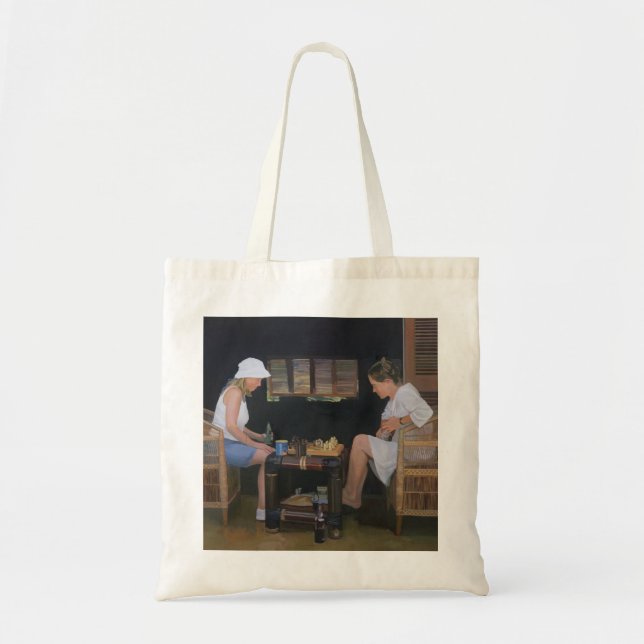 Bolsa Tote Jogando a xadrez no Goldeneye (Frente)