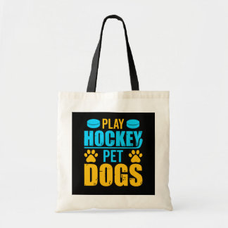 Bolsa Tote Jogar Cachorros de Pet de Hockey