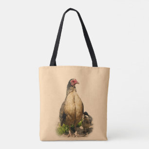Bolsa Tote Jogo Americano Hen e Galinhas Bebidas