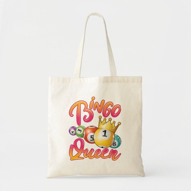 Bolsa Tote Jogo das Mulheres Rainhas do Bingo (Frente)