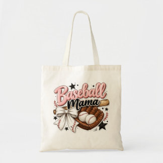 Bolsa Tote Jogo de beisebol da mamãe coquete