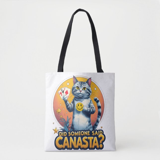 Bolsa Tote Jogo de canastra Estratégia de cartas (Frente)