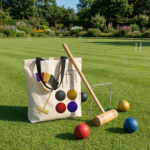 Bolsa Tote Jogo De Tote Croquet