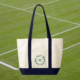 Bolsa Tote Jogo Definição Correspondência Verde Monograma de 
