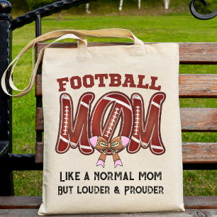 Bolsa Tote Jogo do dia da mãe do futebol personalizado dia da