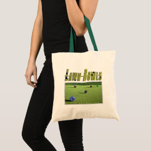 Bolsa Tote Jogo E Logotipo Do Lawn Bowls