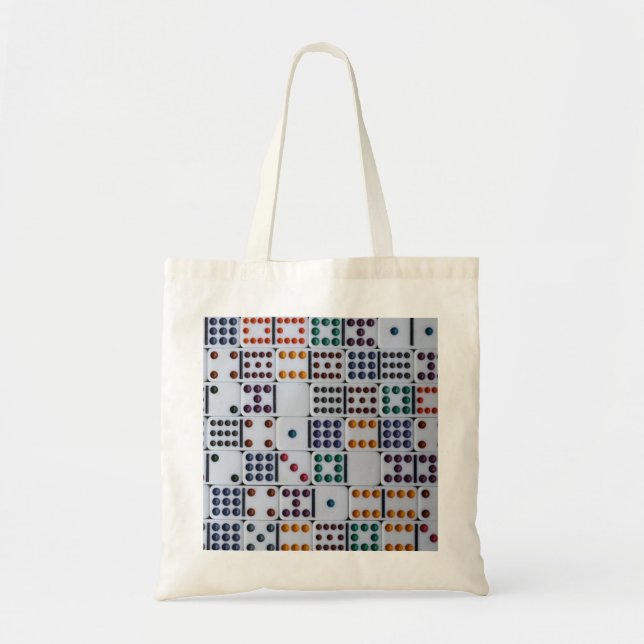 Bolsa Tote Jogo Números de Dominos (Frente)