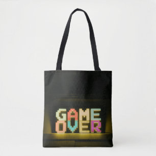 Bolsa Tote Jogo Sobre As Artes Simples De Pixel De Artes Simp