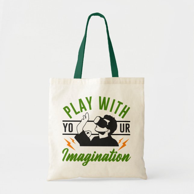 Bolsa Tote Jogue com sua imaginação (Frente)