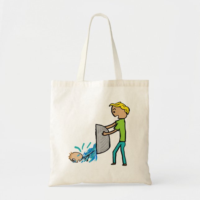 Bolsa Tote Jogue Fora Bebê Com Água Banheira (Frente)