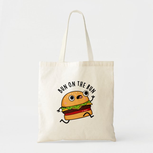 Bolsa Tote Jogue O Burger Pun Engraçado (Frente)