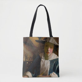 Bolsa Tote Johannes Vermeer - Garota com flauta