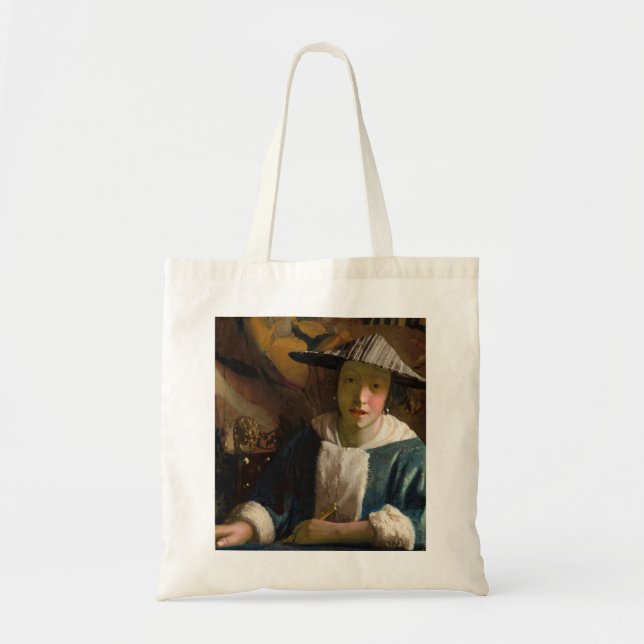 Bolsa Tote Johannes Vermeer - Garota com flauta (Frente)
