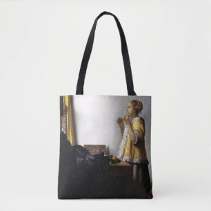 Bolsa Tote Johannes Vermeer - Jovem Mulher com Colar Pérola