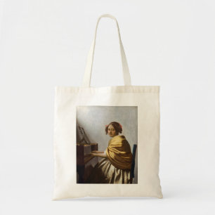 Bolsa Tote Johannes Vermeer - Jovem Mulher Sentada na Virgina