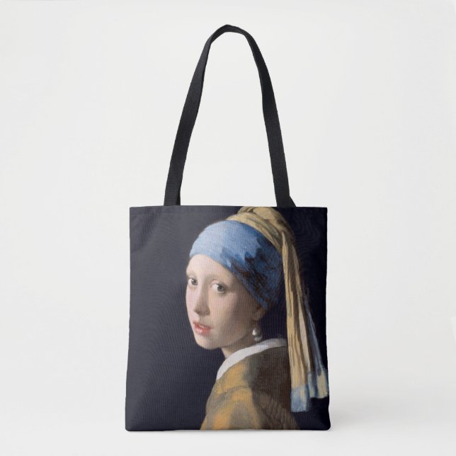 Bolsa Tote JOHANNES VERMEER - Menina com um brinco 1665 da (Frente)