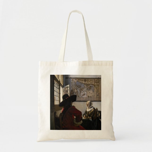 Bolsa Tote Johannes Vermeer - Oficial com uma Garota Rindo (Frente)