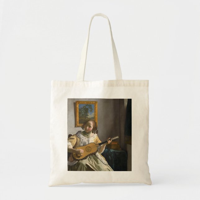 Bolsa Tote Johannes Vermeer - Tocador de Violão (Frente)