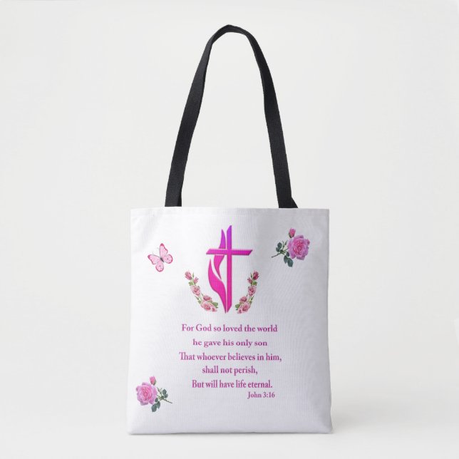 Bolsa Tote John 3:16 (Frente)