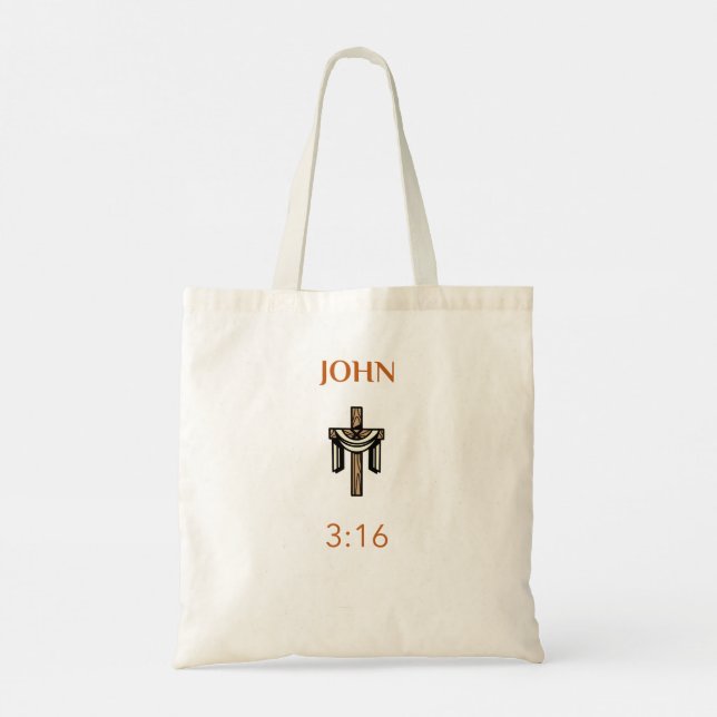 Bolsa Tote John 3:16 Tote Bag (Verso)