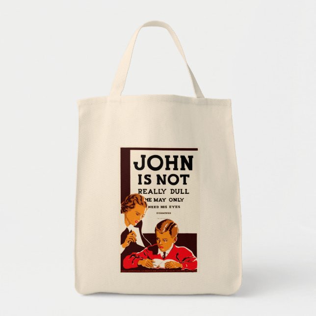 Bolsa Tote John não é realmente estúpido (Frente)