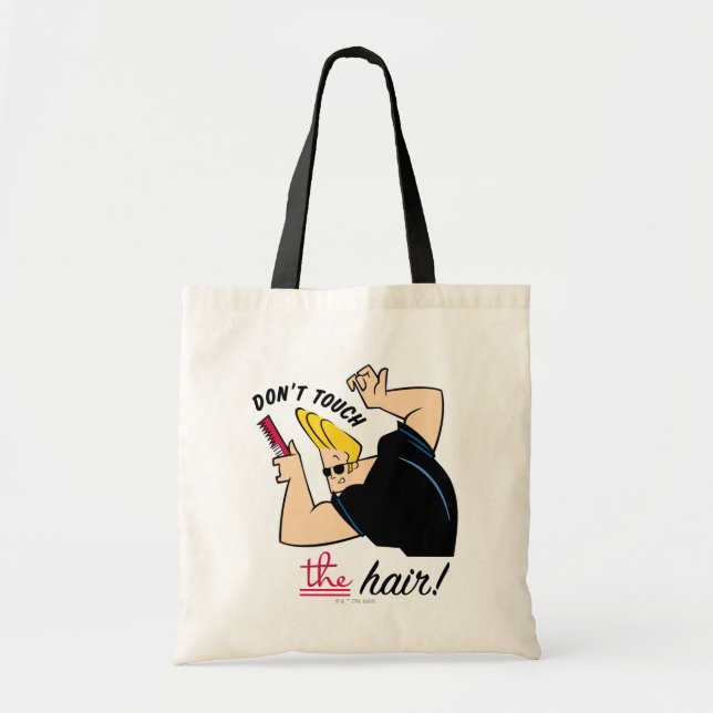 Bolsa Tote Johnny Bravo Comb - Não toque no cabelo! (Frente)